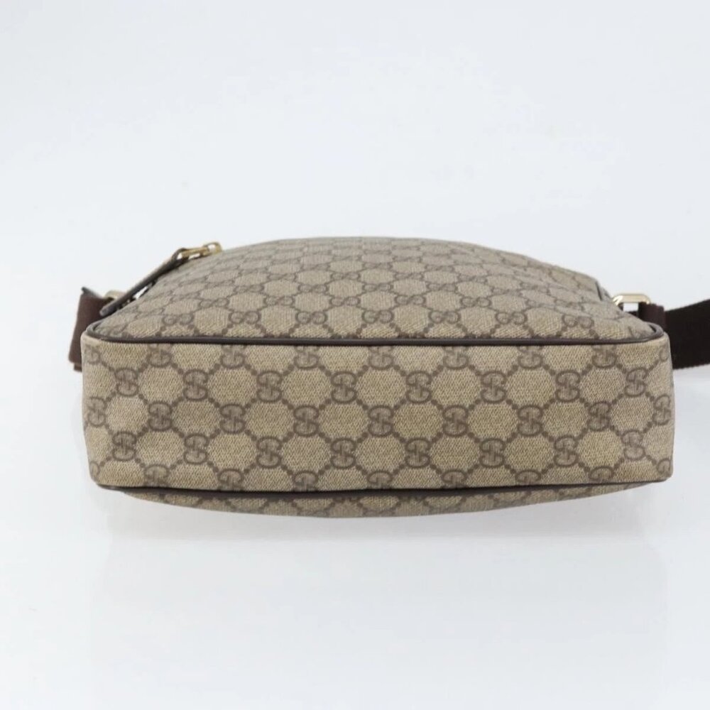 GUCCI GG Supreme Shoulder Bag PVC Beige Gold 201448 Auth 154420 - Picture 7 of 16